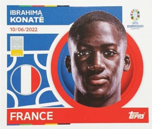 Topps - UEFA Germany Euro 2024 Αυτοκόλλητο - FRA 5.
Ibrahima Konaté (France)