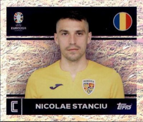 Topps - UEFA Germany Euro 2024 Αυτοκόλλητο - ROM 2.
Nicolae Stanciu (Romania) - Captain - Holo Foil