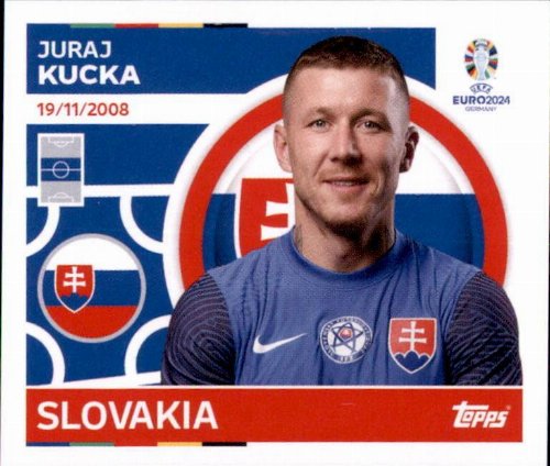 Topps - UEFA Germany Euro 2024 Sticker - SVK 12.
Juraj Kucka (Slovakia)