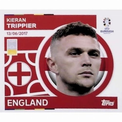 Topps - UEFA Germany Euro 2024 Sticker - ENG 7.
Kieran Trippier (England)