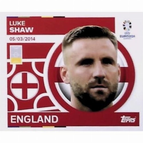 Topps - UEFA Germany Euro 2024 Sticker - ENG 8.
Luke Shaw (England)