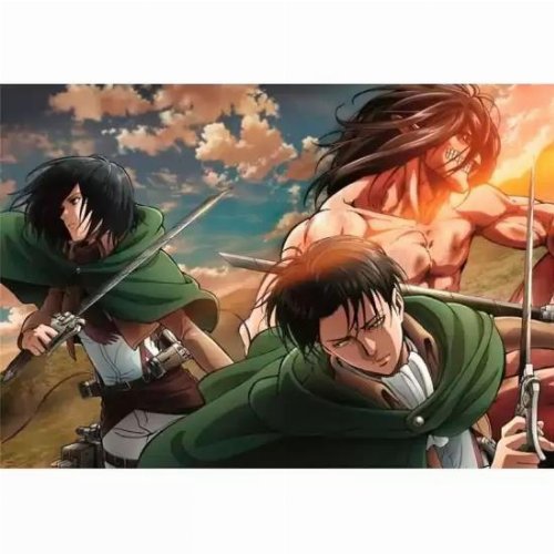 Παζλ 500 κομμάτια - Attack on Titan: Levi, Mikasa and
Eren Titan