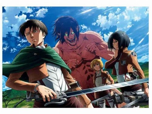 Puzzle 500 pieces - Attack on Titan: Levi,
Mikasa, Armin and Eren Titan