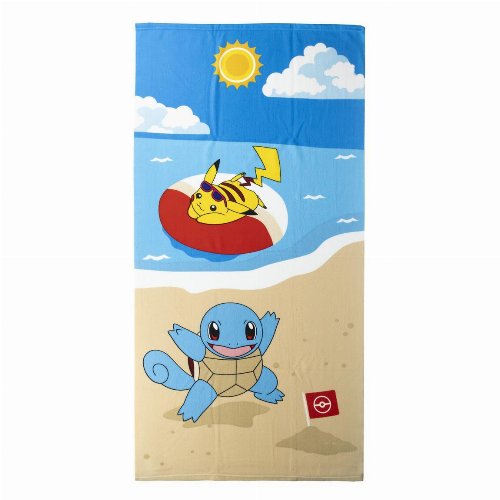 Pokemon - Squirtle & Pikachu Beach Towel
(70x140cm)