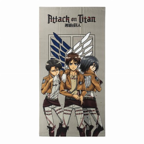 Attack on Titan - Levi, Eren, Mikasa Beach Towel
(70x140cm)