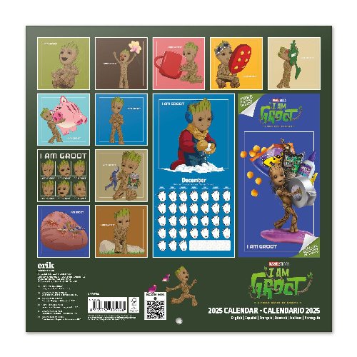 Marvel: I Am Groot - Groot 2025 Wall
Calendar