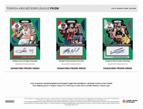 Panini - 2023-24 Prizm Turkish Airlines
Euroleague Basketball Blaster Box (6 Packs)