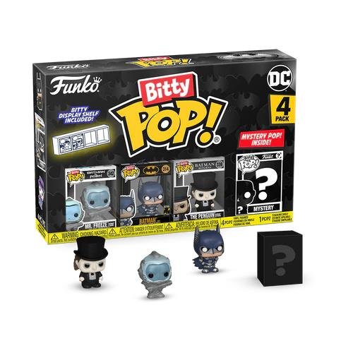 Funko Bitty POP! DC Comics - Mr Freeze, Batman,
The Penguin & Chase Mystery 4-Pack Figures