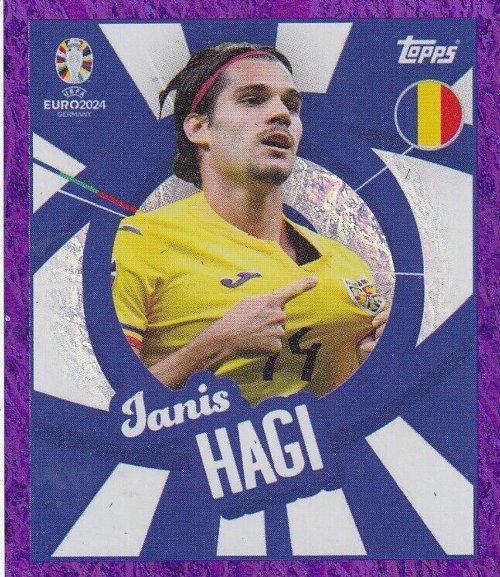 Topps - UEFA Germany Euro 2024 Sticker - ROM
PTW. Ianis Hagi (Romania) - Purple Parallel
Foil