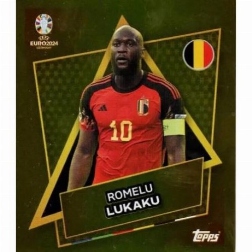 Topps - UEFA Germany Euro 2024 Αυτοκόλλητο - BEL SP.
Romelu Lukaku (Belgium) - Gold Foil