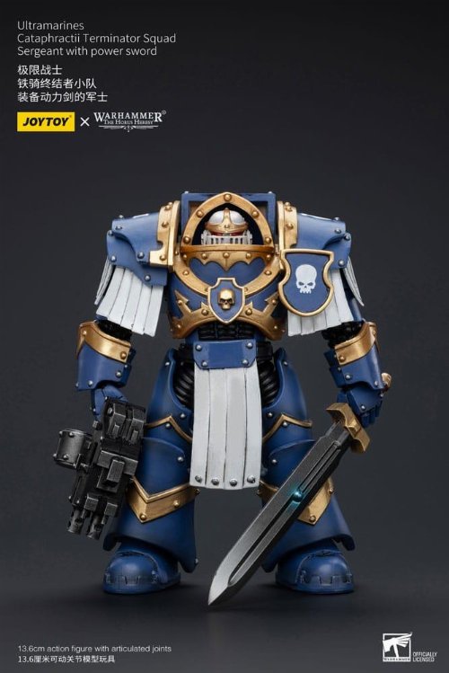 Warhammer The Horus Heresy - Ultramarines
Cataphractii Terminator Squad Sergeant with Power Sword 1/18 Action
Figure (14cm)