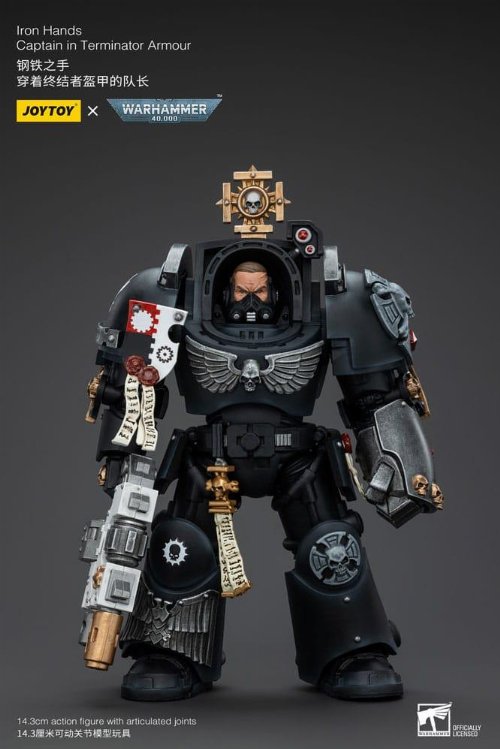 Warhammer 40000 - Iron Hands Captain in Terminator
Armour 1/18 Φιγούρα Δράσης (14cm)