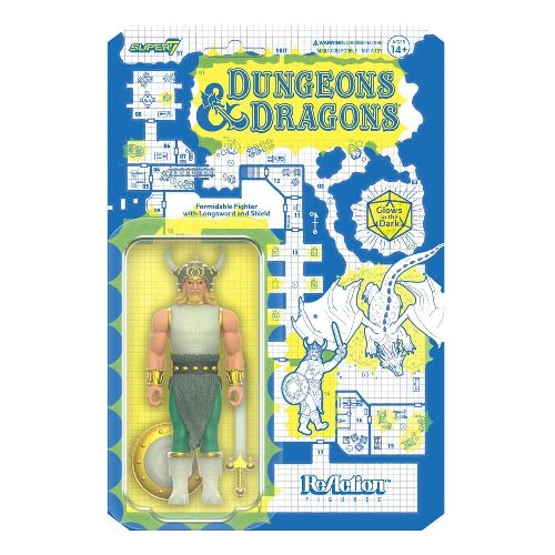 Dungeons and Dragons: ReAction - Formidable
Fighter with Longsword and Shield (Glow in the Dark) Action Figure
(10cm)