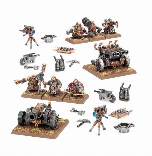 Warhammer: The Old World - Dwarfen Mountain
Holds: Dwarf Cannon & Organ Gun