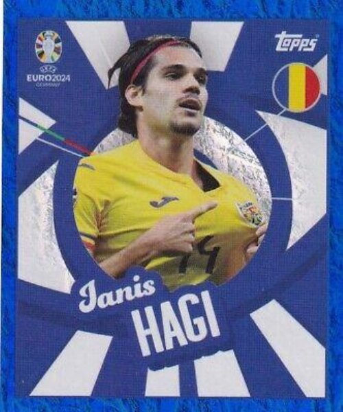 Topps - UEFA Germany Euro 2024 Sticker - ROM
PTW. Janis Hagi (Romania) - Blue Parallel Foil