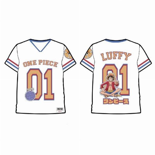 One Piece - Luffy White Jersey