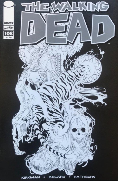 Τεύχος Κόμικ The Walking Dead #108 15th Anniversary
Blind Bag Rios B&W Cover