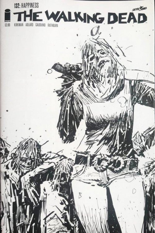 Τεύχος Κόμικ The Walking Dead #132 15th Anniversary
Blind Bag Wood B&W Cover