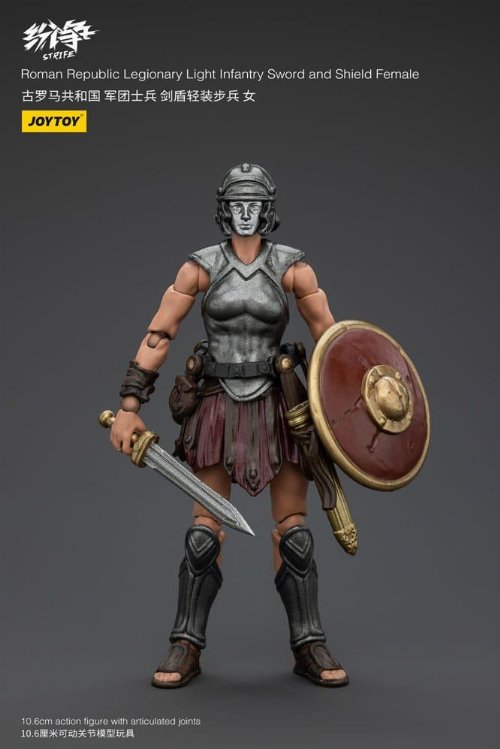 Strife - Roman Republic Legionary Light Infantry
Sword and Shield Female 1/18 Action Figure
(11cm)