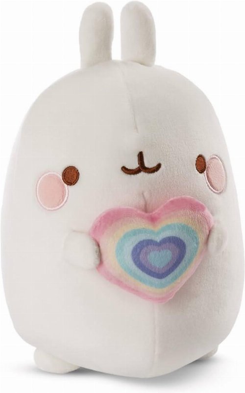 Molang - Molang with Heart Plush Figure
(12cm)