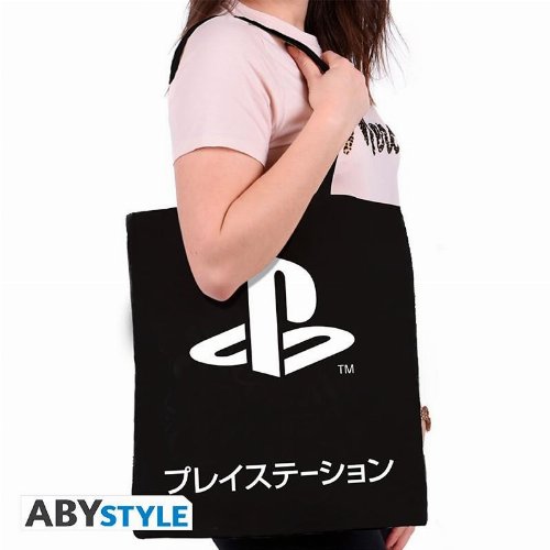 Playstation - Black Katakana Tote
Bag