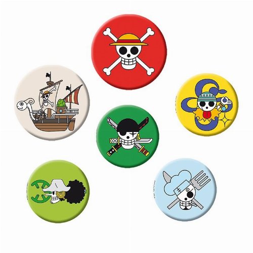 One Piece - Skulls Version 1 6-Pack Pin
Badges