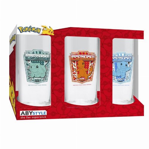 Pokemon - Kanto Starters 3-Pack Glass
Pack