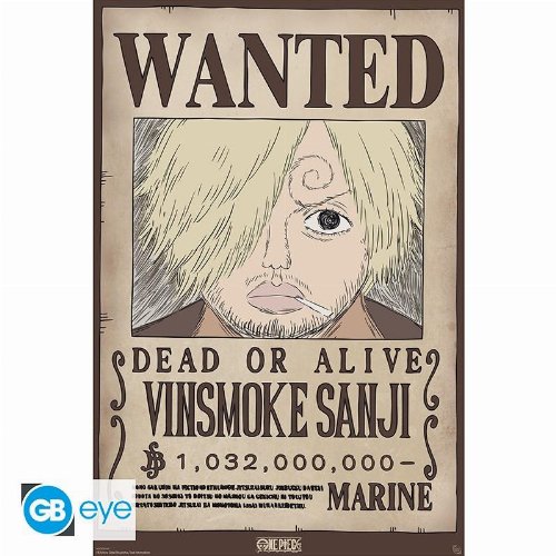 One Piece - Sanji Wanted Αυθεντική Αφίσα
(92x61cm)