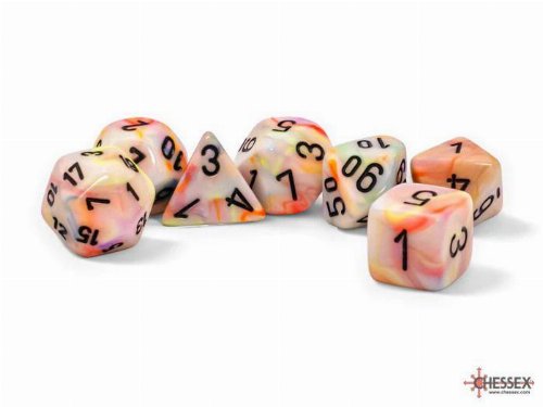 7 Dice Set Festive Mega-Hedral Circus with
Black