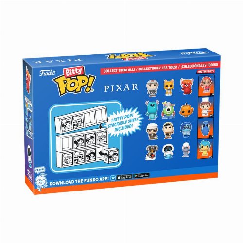 Funko Bitty POP! Disney Pixar - Wall-E, Eve, Remy
& Chase Mystery 4-Pack Φιγούρες