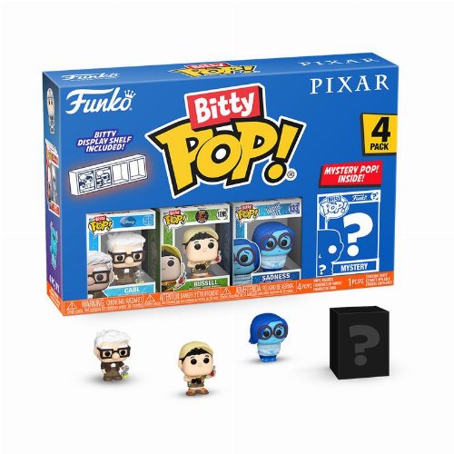 Funko Bitty POP! Disney Pixar - Carl, Russell,
Sadness & Chase Mystery 4-Pack Figures