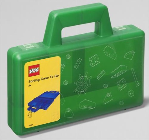 LEGO - Green Transparent Sorting Case To Go
(19x16cm)