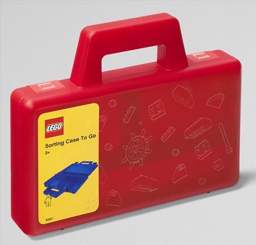 LEGO - Red Transparent Sorting Case To Go
(19x16cm)