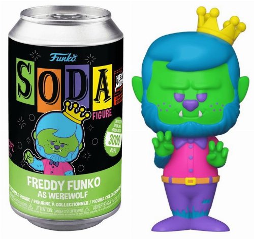 Funko Vinyl Soda Heavy Metal Halloween 2023 -
Freddy Funko as Werewolf (Black Light) Figure
(LE3000)