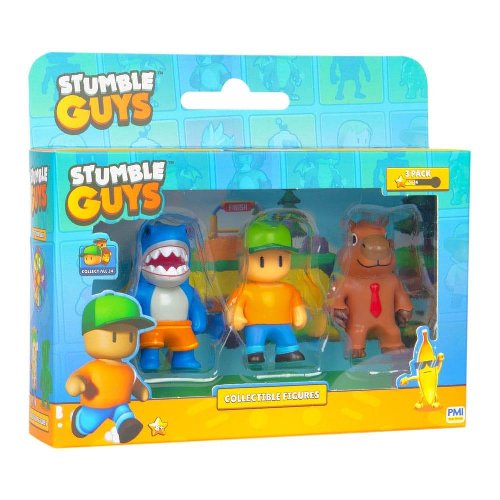 Stumble Guys - Megalodon + Mr Stumble + Capybara
3-Pack Minifigures (6cm)