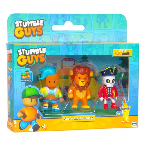 Stumble Guys - Velocit + Leonidas + Capt Nohart
3-Pack Minifigures (6cm)