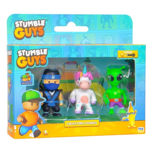 Stumble Guys - Ninja Kai + Sprinkles + Green Alien
3-Pack Φιγούρες (6cm)