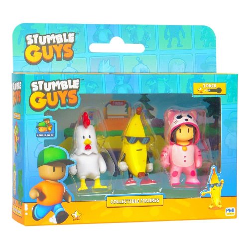 Stumble Guys - Chicken + Bnaana Guy + Meowmer 3-Pack
Φιγούρες (6cm)