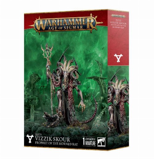 Warhammer Age of Sigmar - Skaven: Vizzik Skour,
Prophet of the Horned Rat