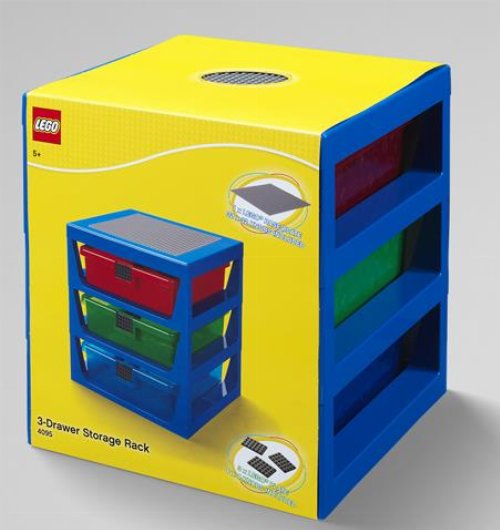 LEGO - Blue Iconic 3-Drawer Rack
(34x37x32cm)