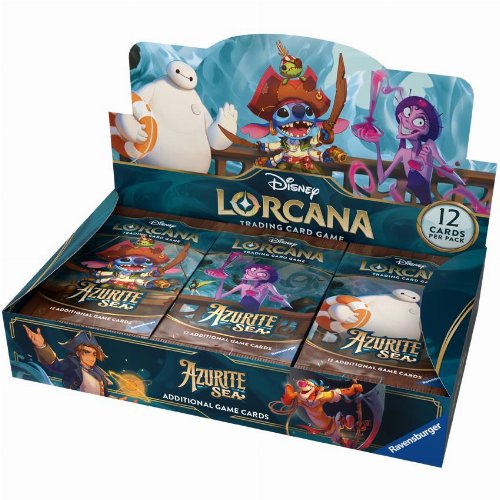 Disney Lorcana TCG - Azurite Sea Booster Box (24
Packs)