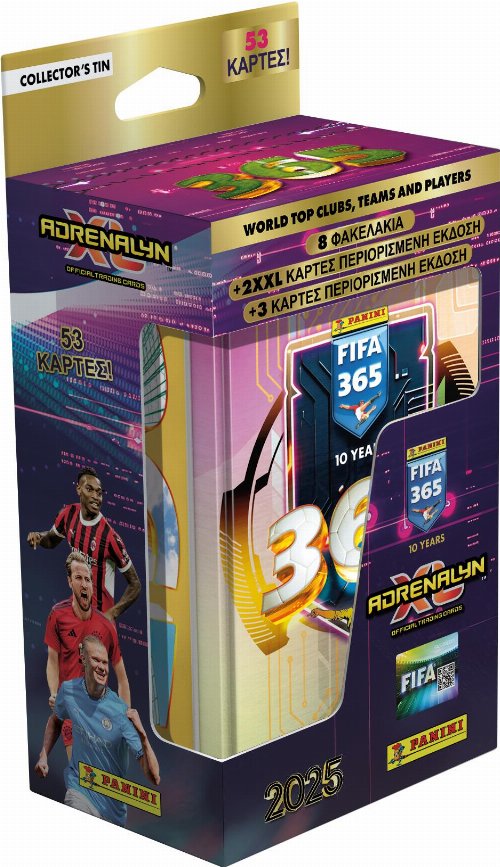 Panini - FIFA 365 2025 Adrenalyn XL Metal
Classic Tin (53 Cards)