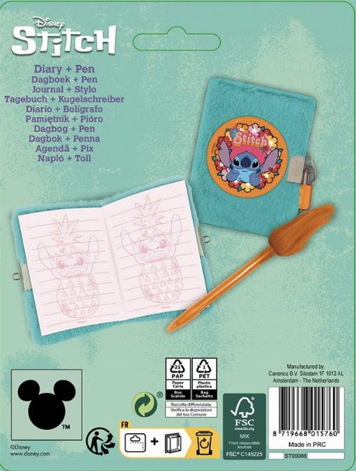 Disney: Lilo & Stitch Secret Diary with
Pen