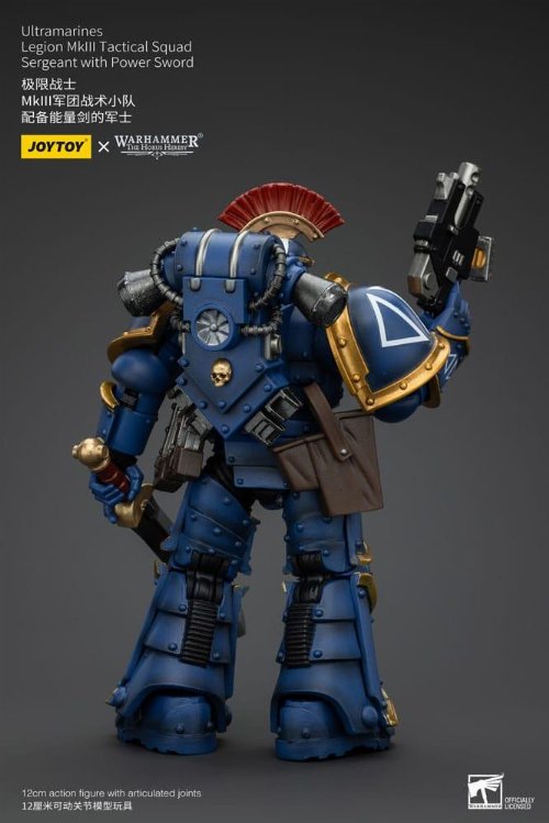 Warhammer 40000 - Ultramarines Legion MKIII
Tactical Squad Sergeant with Power Sword 1/18 Action Figure
(20cm)