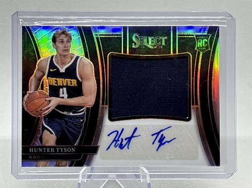 2023-24 Select Jersey Signatures Hunter Tyson
45/99 Rookie Autograph Nuggets