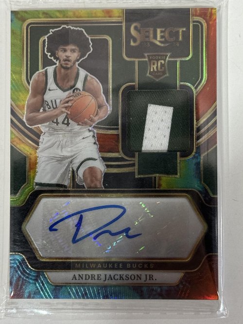 2023-24 Andre Jackson Jr. [Tie-Dye Prizm] #37 05/25
Rookie Jersey Autograph