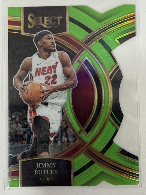 2023-24 Select Jimmy Butler [Neon Green Die-Cut
Prizm] #161 14/75