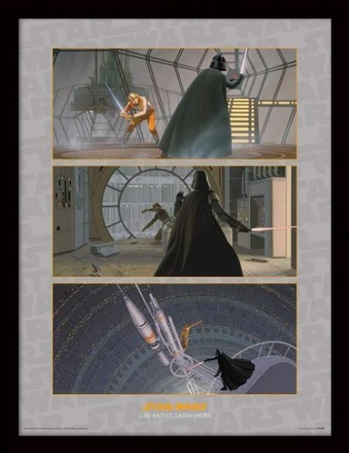 Star Wars - Luke Skywalker vs Darth Vader Framed
Poster (32x42cm)