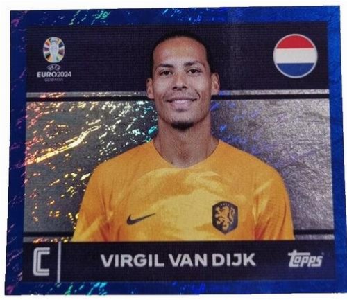 Topps - UEFA Germany Euro 2024 Αυτοκόλλητο - NED 2.
Virgil Van Dijk (Netherlands) - Blue Parallel Foil