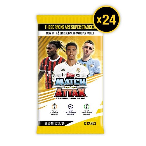 Topps - Match Attax UCC 2024-25 Κάρτες Booster Display
(24 Φακελάκια σύνολο 288 Κάρτες)